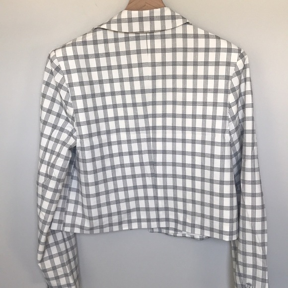 Danielle Bernstein Cropped Plaid Blazer NWT - Picture 6 of 6